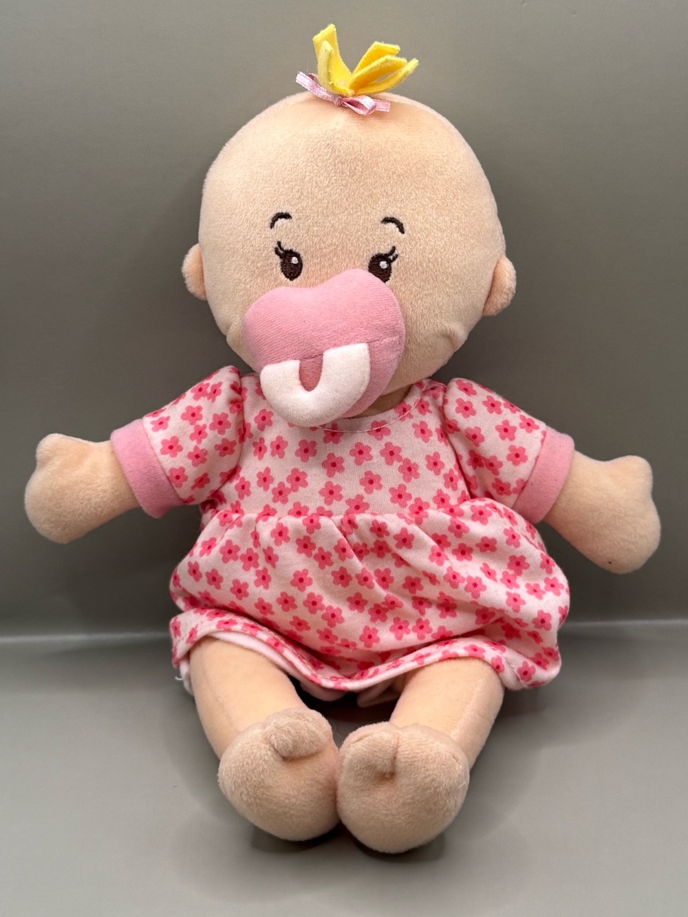 Manhattan Toy Co Wee Baby Stella Peach Soft Doll Stuffed Plush